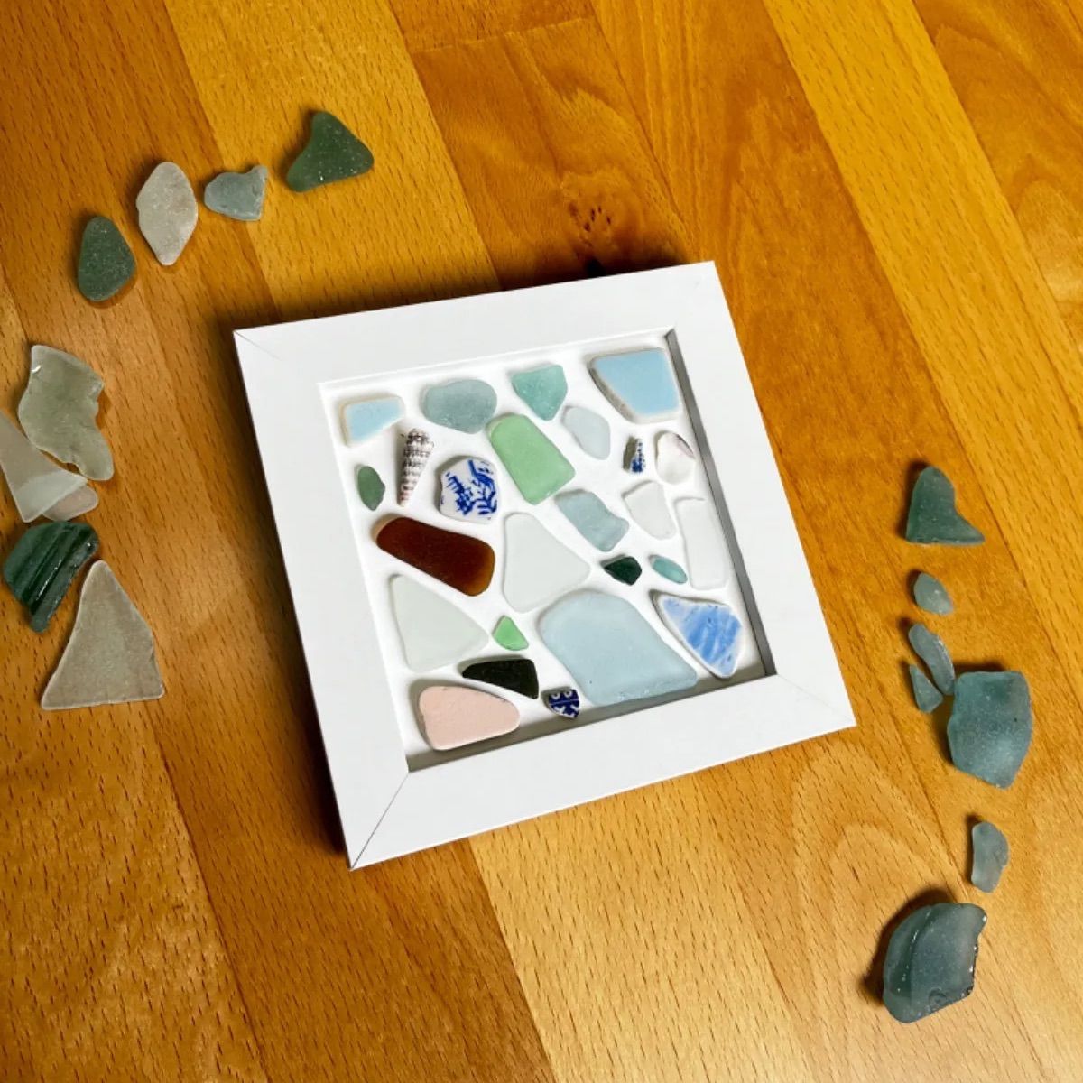 メルカリ ♡オーダー　シーグラスアート シーグラスアート