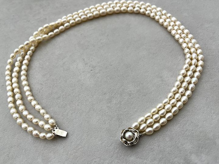 ３連チョーカー ネックレス⑤