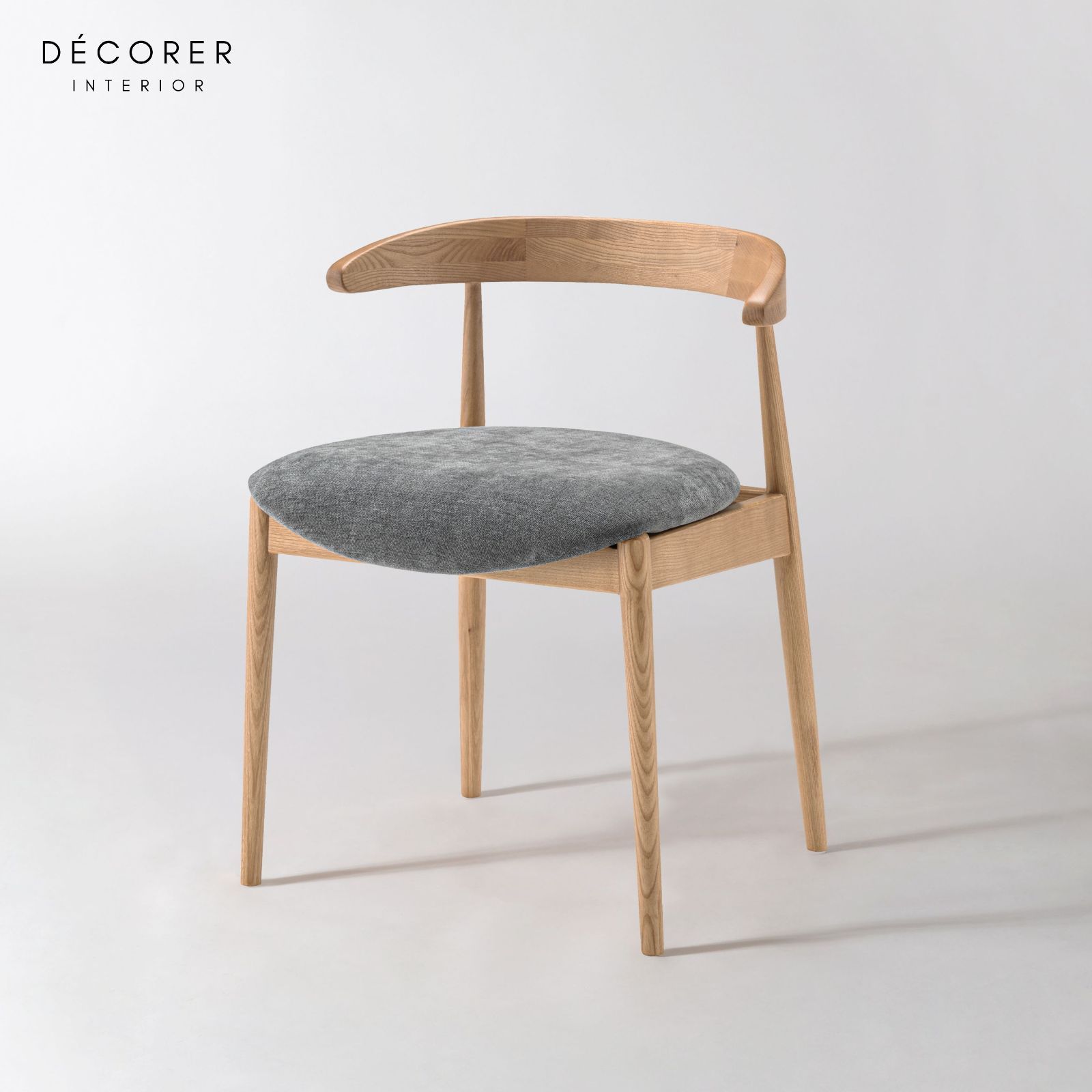 アッシュダイニングチェア 全６色 北欧 スタイル 木製 無垢 おしゃれ 人気 ジャパンディ ナチュラル モダン ファブリック ベージュ ライトグレー 椅子 アーム デスク リビング オフィス チェア ダイニング デザイン み