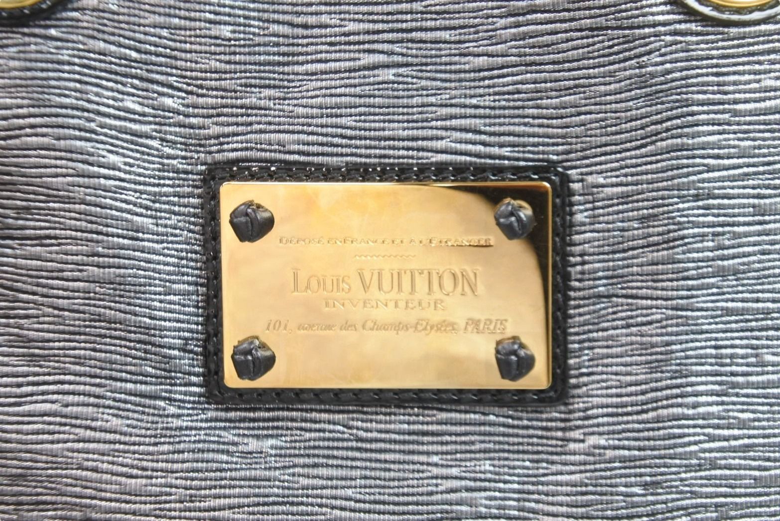 極美品 LOUIS VUITTON ルイヴィトン チェーントートバッグ ドゥブルジュ ブラック シルバー ゴールド金具  52645