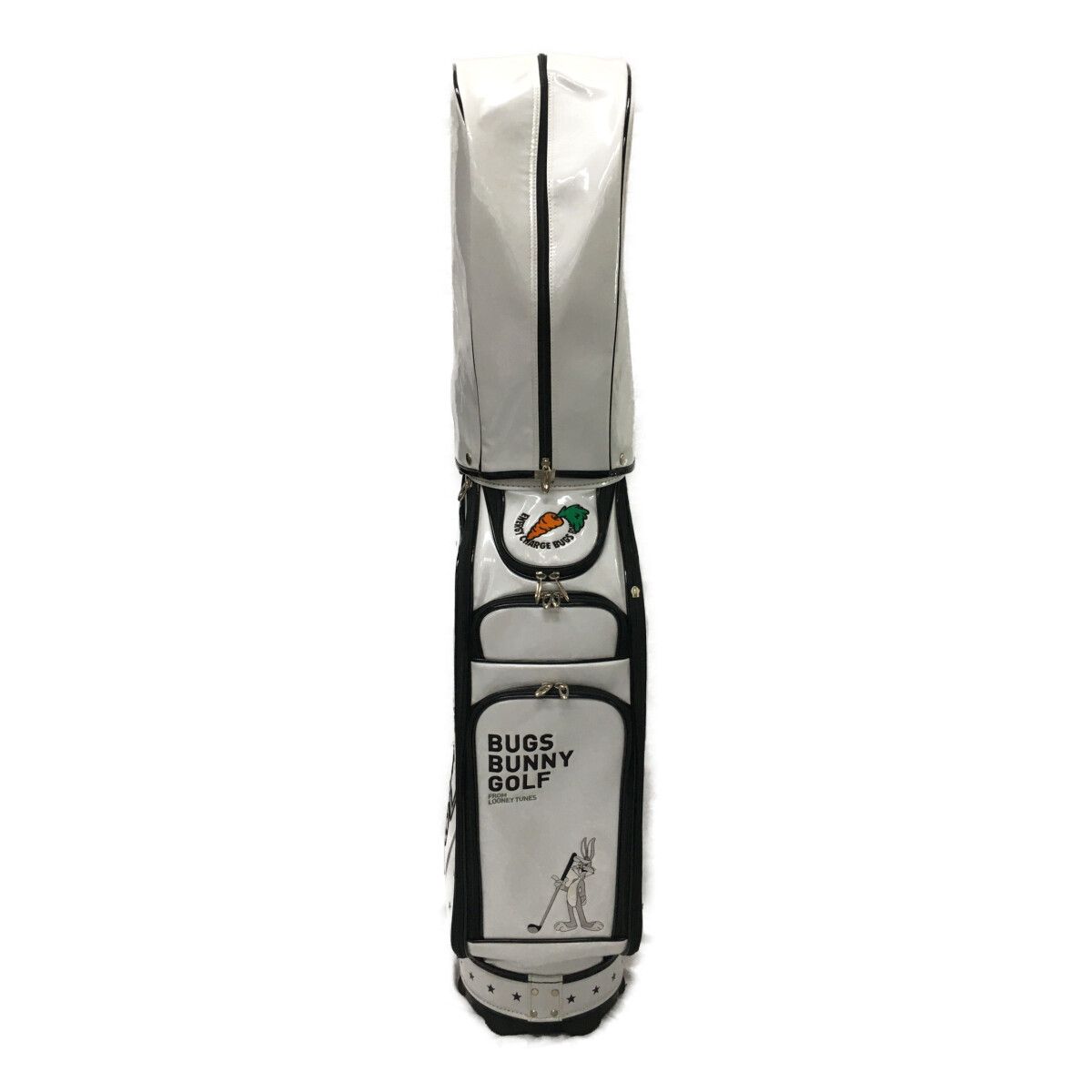 中古 キャディバッグ ホワイト ルーニーテューンズ LOONEY TUNES