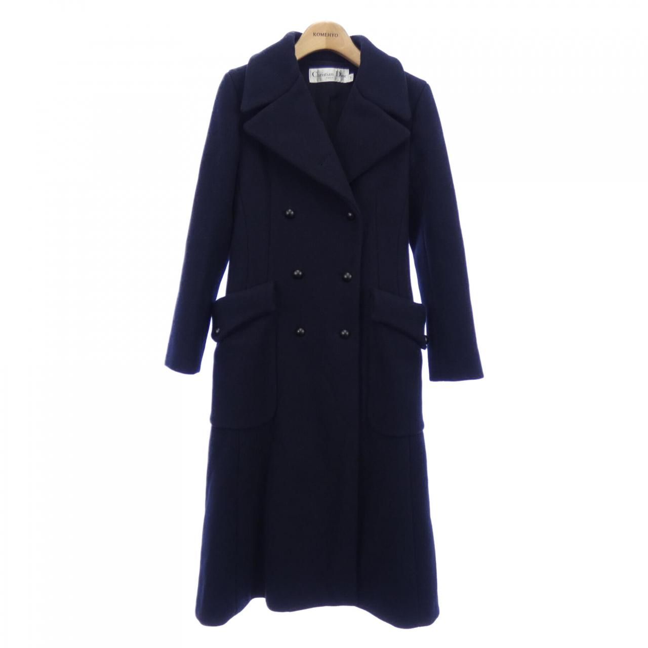 美品❢クリスチャンディオール　ChristianDior　コート Christian Dior クリスチャンディオール コート ロング ラウンド