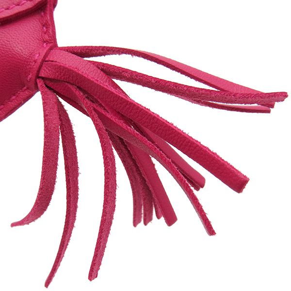 エルメス HERMES バッグチャーム ロデオPM アニューミロ ローズ  