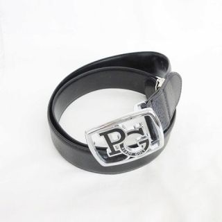 パーリーゲイツ PEARLY GATES ゴルフ ベルト ピンバックル レザー 黒 ブラック 48/120