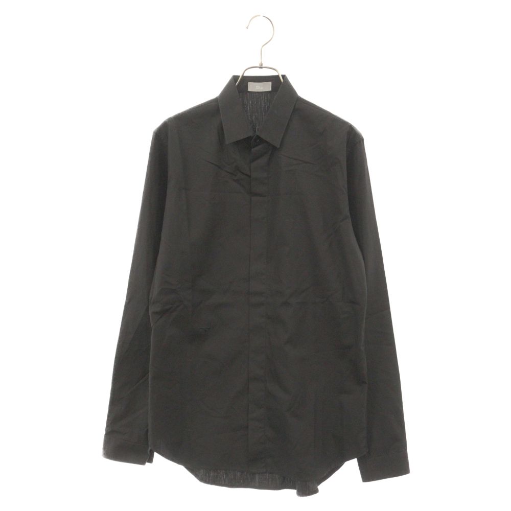 dior homme 長袖シャツグレー bee刺繍 比翼 蜂 37 dior homme 長袖