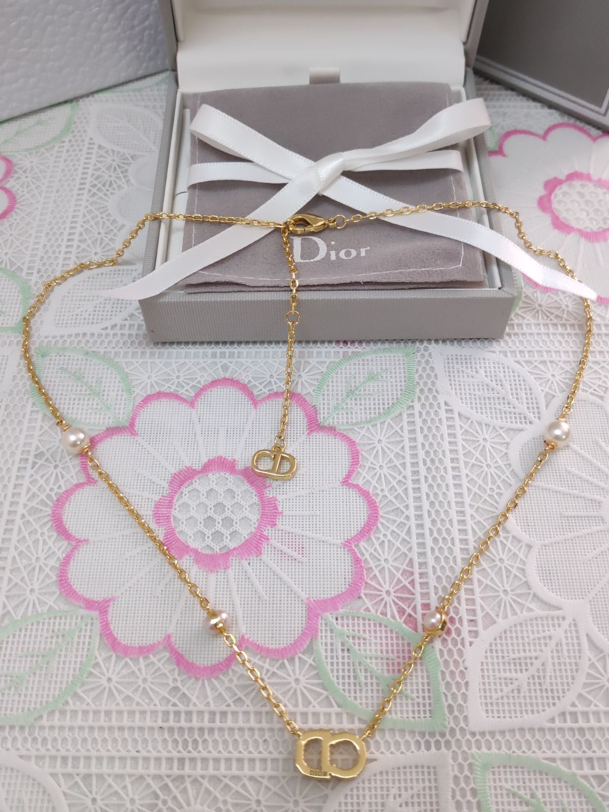 超人気美品✨Dior/クリスチャンディオール ネックレス 金色