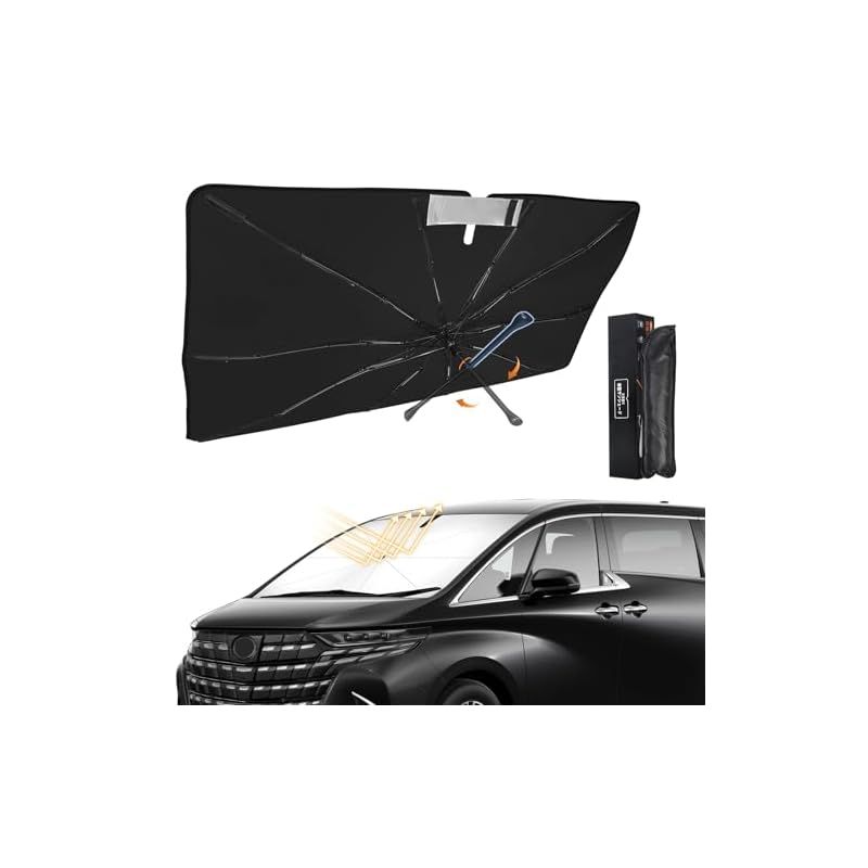 新型 アルファード ヴェルファイア 40系 傘型 サンシェード 専用 ALPHARD VELLFIRE 40系 車用サンシェード 車種専用設計 UVカット 紫外線対策 フロントガラス用 サンシェード 日よけ 遮光 遮熱 車中