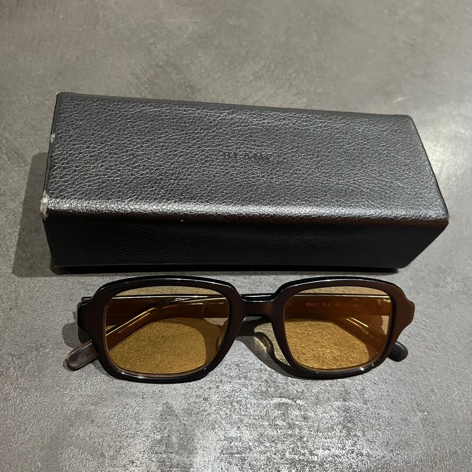 定価31900円 BLANC B0023 サングラス スクエアウェリントン 眼鏡  