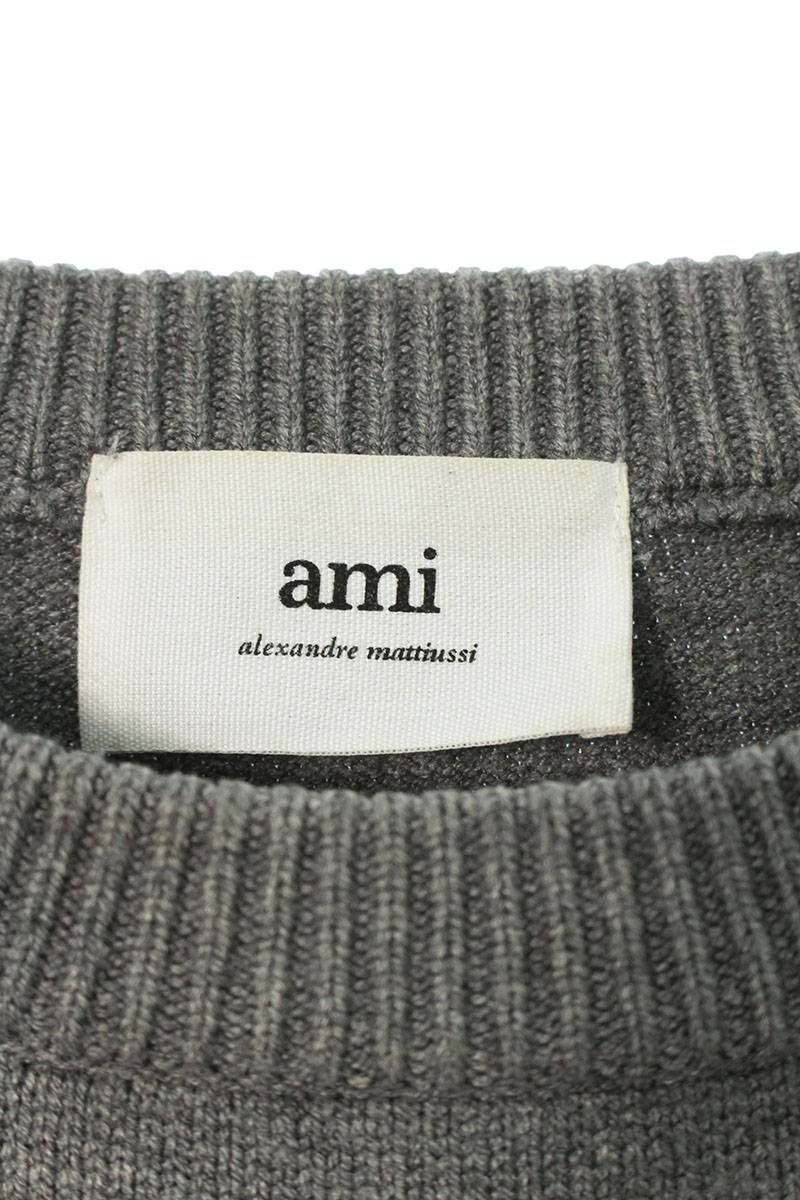 アミアレクサンドルマテュッシ A21FK009.016 ハートAロゴクルーネック