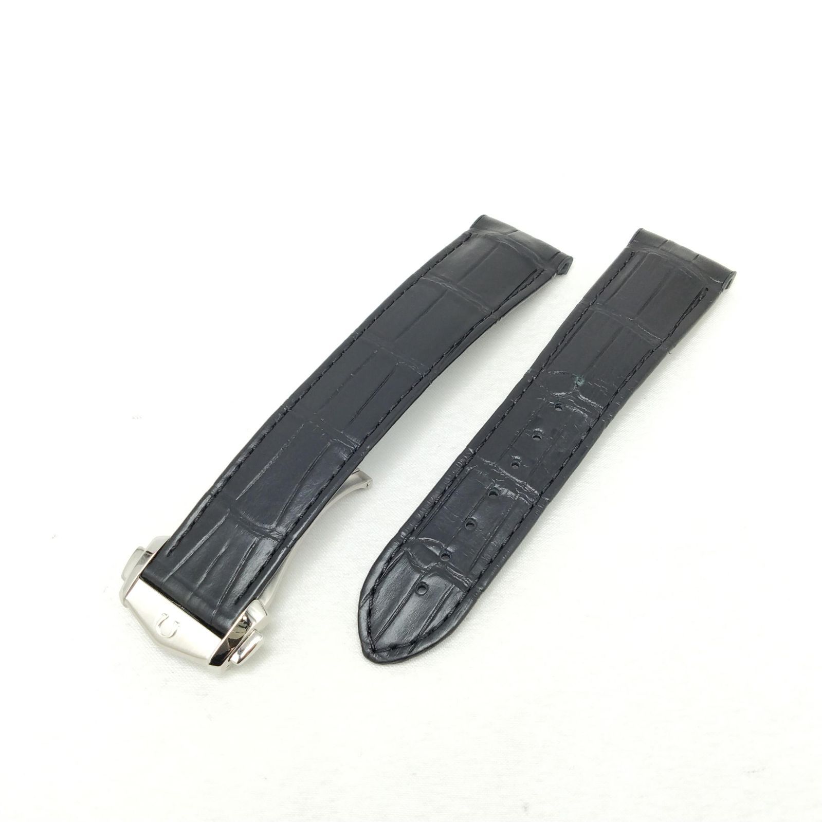 ️OMEGA ️オメガ 純正 アリゲーターストラップ 時計ベルト ブラック