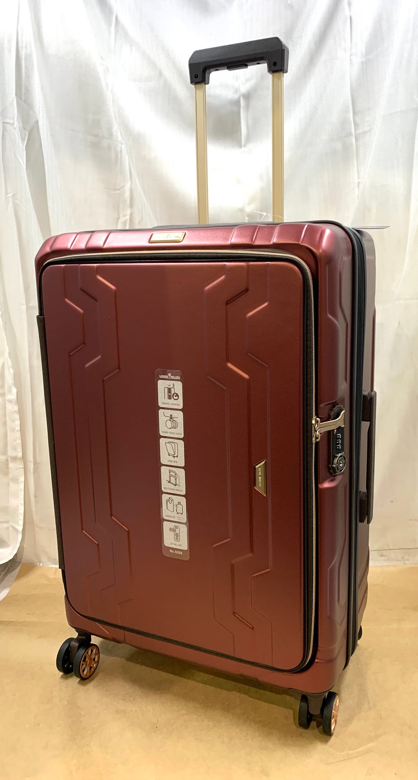 開封済 ♥品 LEGENDWALKER 5205-66 スーツケース 78L ワインレッド