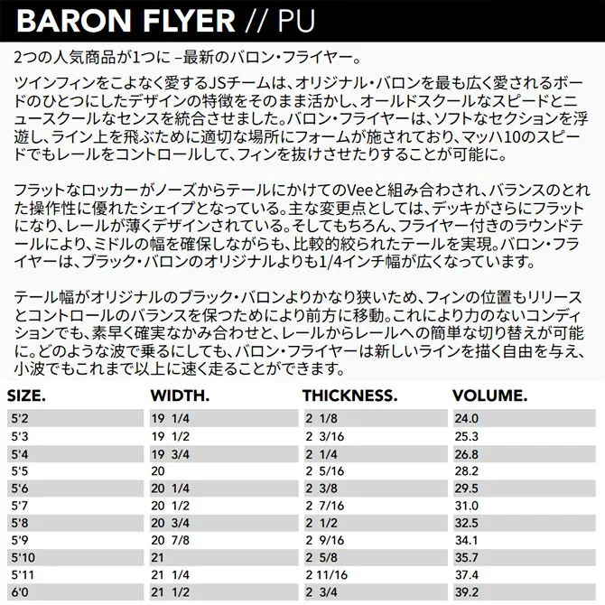 jsバロンフライヤー！美品 3日間限定セール jsバロンフライヤー！美品