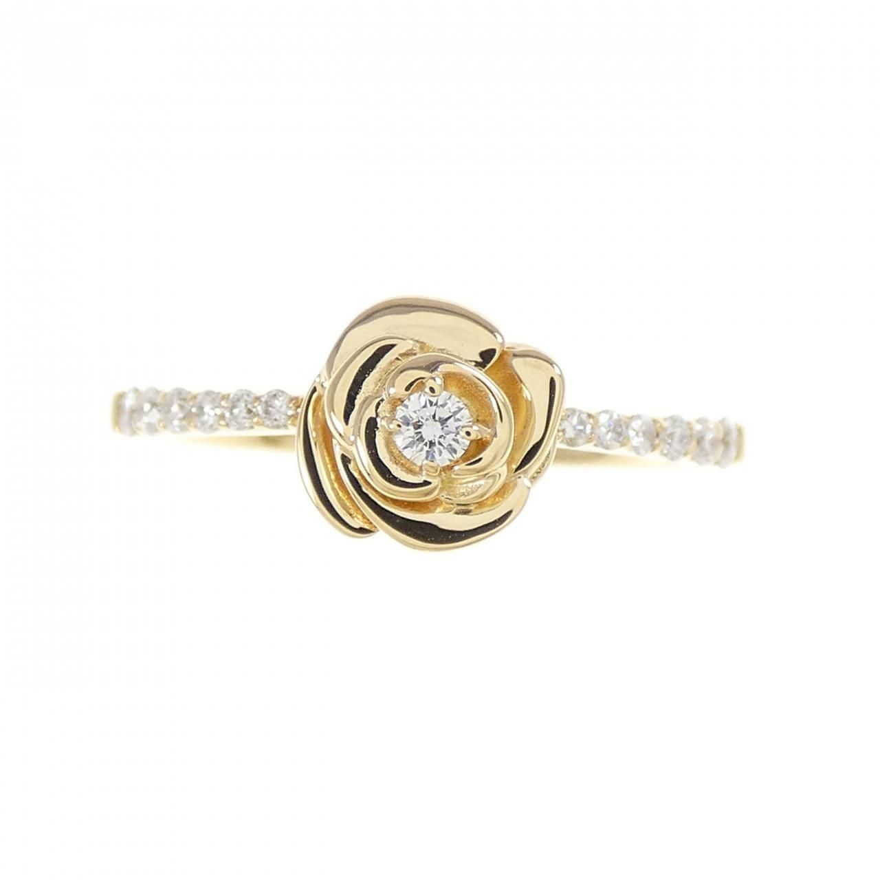 K18YG ローズ ダイヤモンド リング 0.16CT FORTGASGNV_COM_BR