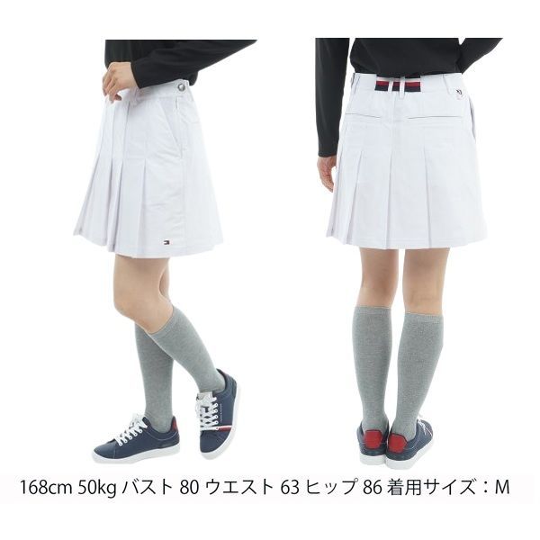 K：激レア　大人気商品　トミーヒルフィガーゴルフ　プリーツ　キュロット　L トミーヒルフィガー ゴルフレディース プリーツスカート TOMMY