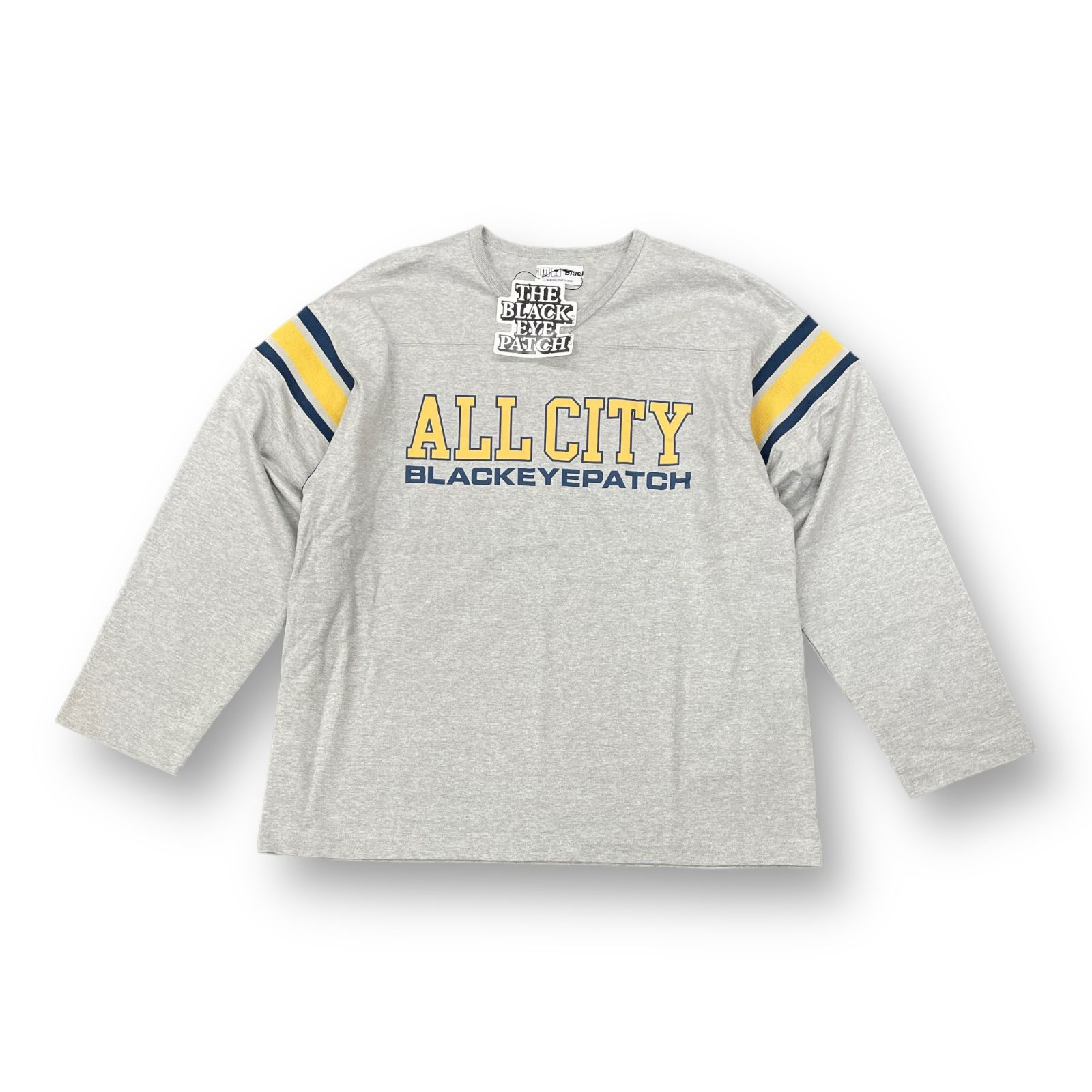 定価15400円 未使用 Black Eye Patch 21AW ALL CITY FOOTBALL HEAVY-WEIGHT TEE オールシティ  ヘビーウェイト フットボールTシャツ カットソー ブラックアイパッチ BEPFW21TE01 L