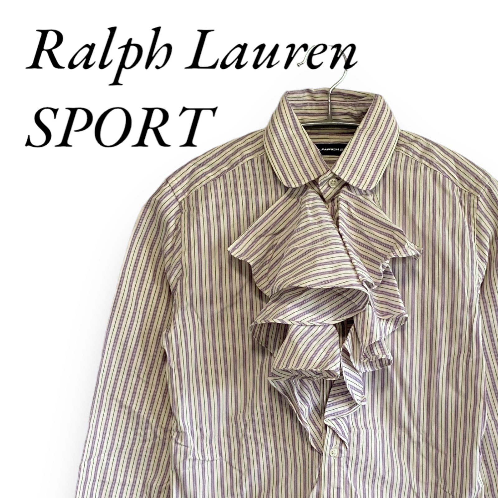 Ralph Lauren SPORT ラルフローレンスポーツ フリルシャツ ストライプ