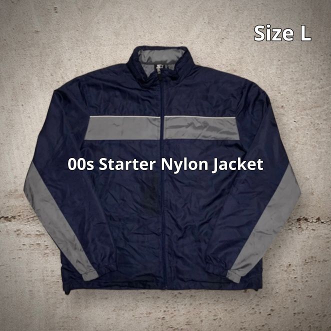 00s Starter Nylon Jacket スターター ナイロンジャケット ネイビー