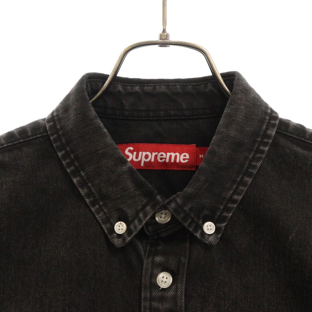 24SS Supreme Small Box Shirt ブラックデニムシャツ Supreme Small