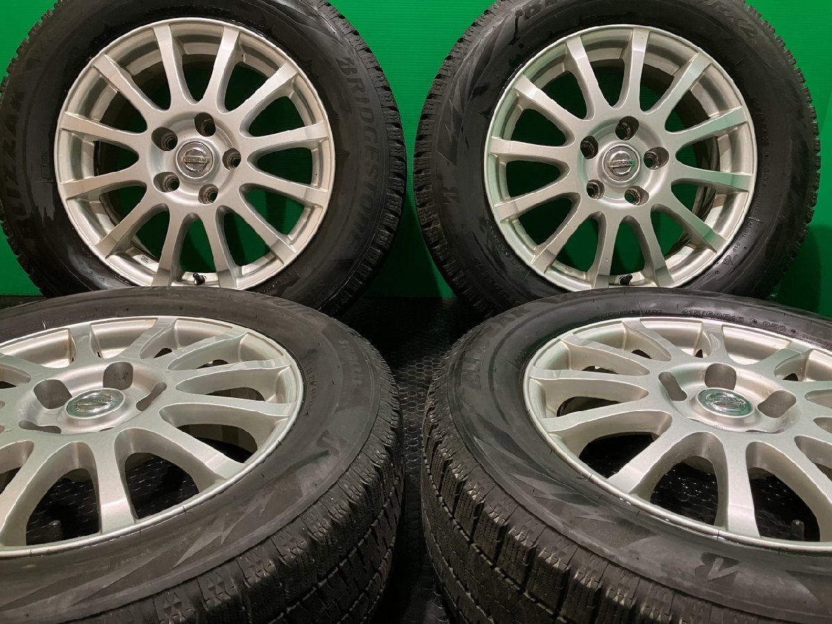 BS BLIZZAK VRX2 215/60R16】スタッドレス【日産 純正ホイール 16  