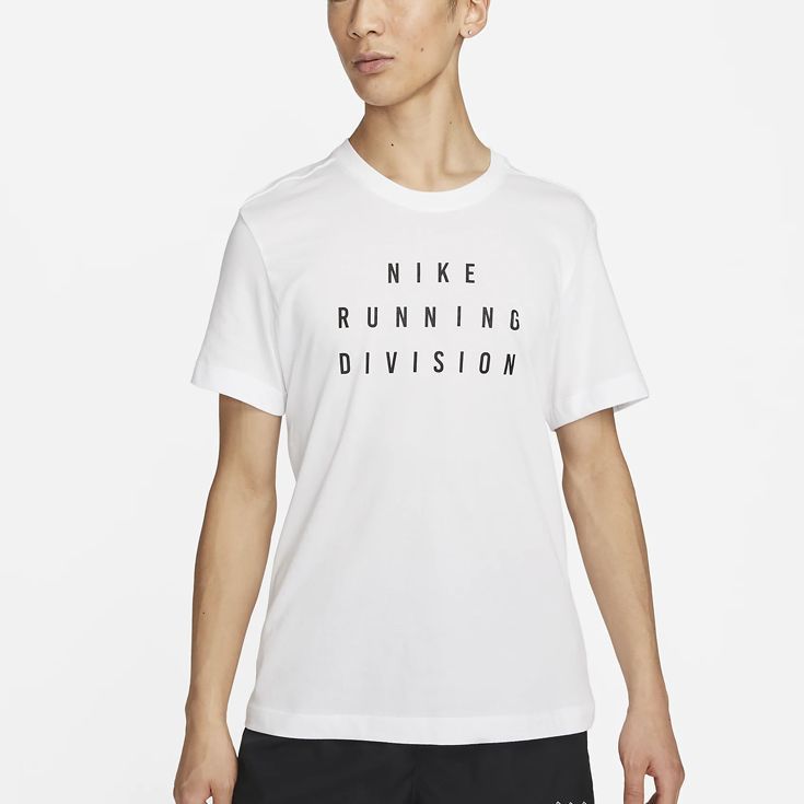 ナイキ nike Dri-FIT ラン ディビション S S ランニングTシャツ 半袖 メンズ 男性【fd0123-100】陸上・ランニング用品 M (100)ホワイト