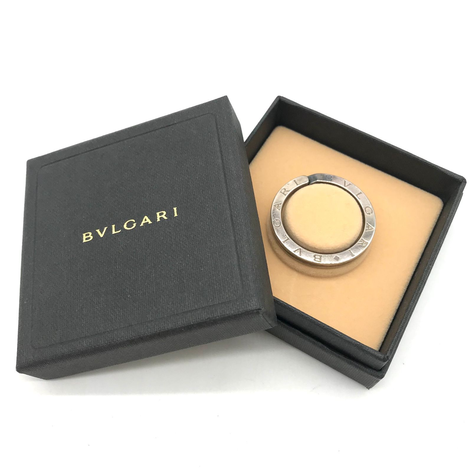 ▽BVLGARI/ブルガリ キーリング 34886 シルバー SV925 イタリア製 箱