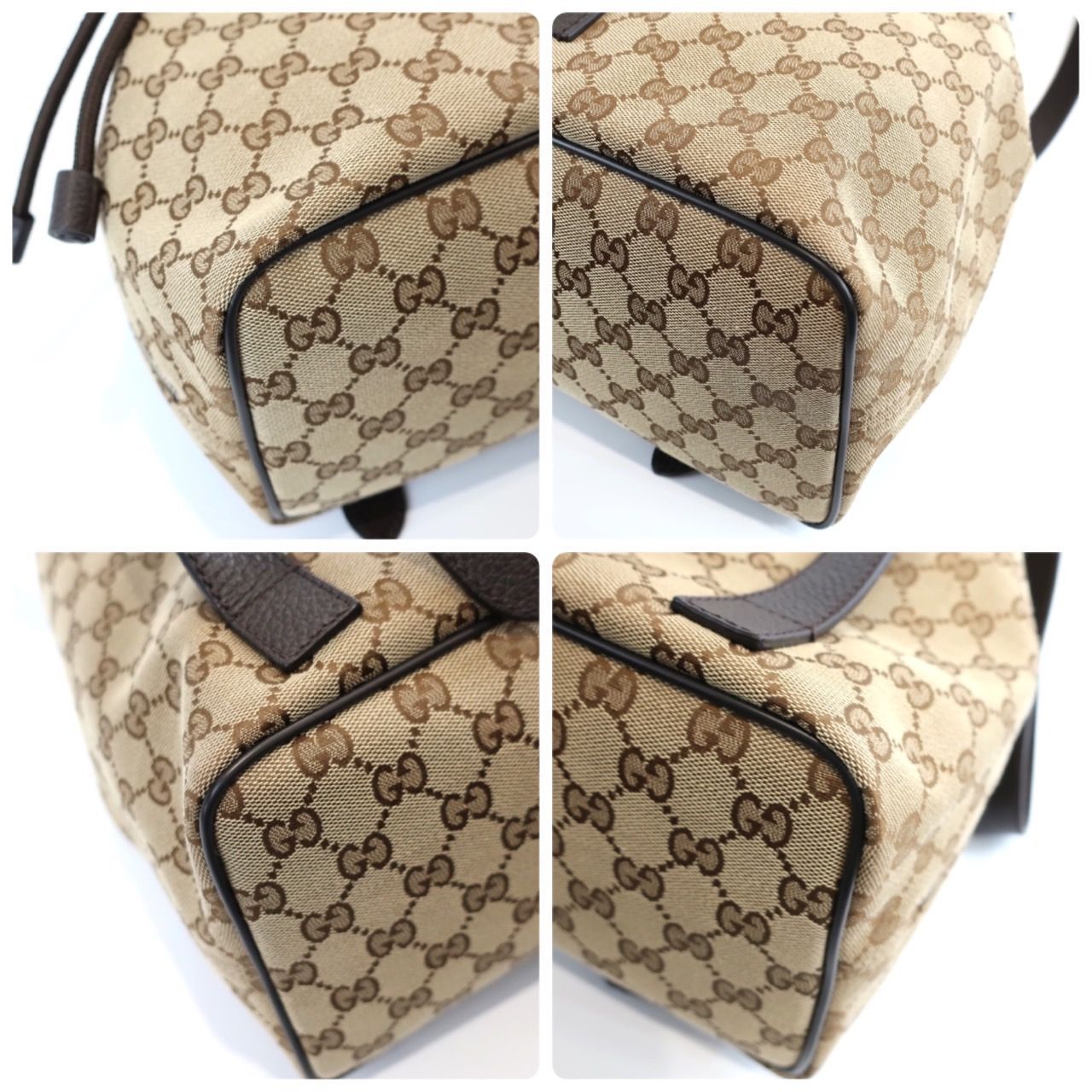 極美品】GUCCI グッチ GGキャンバス 巾着 リュックサック 449175