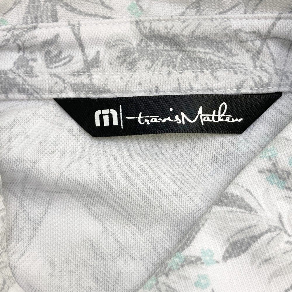 サイズ：M TRAVIS MATHEW トラビスマシュー 半袖ポロシャツ 総柄