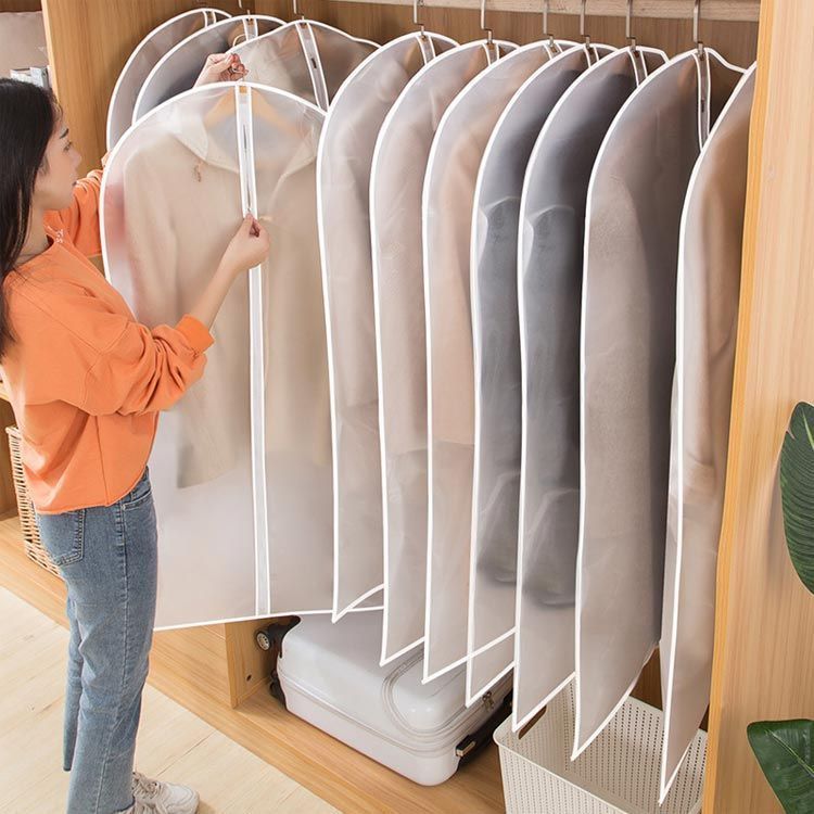 送料無料 洋服カバー 5枚セット 4サイズ選べる 透明 衣類収納