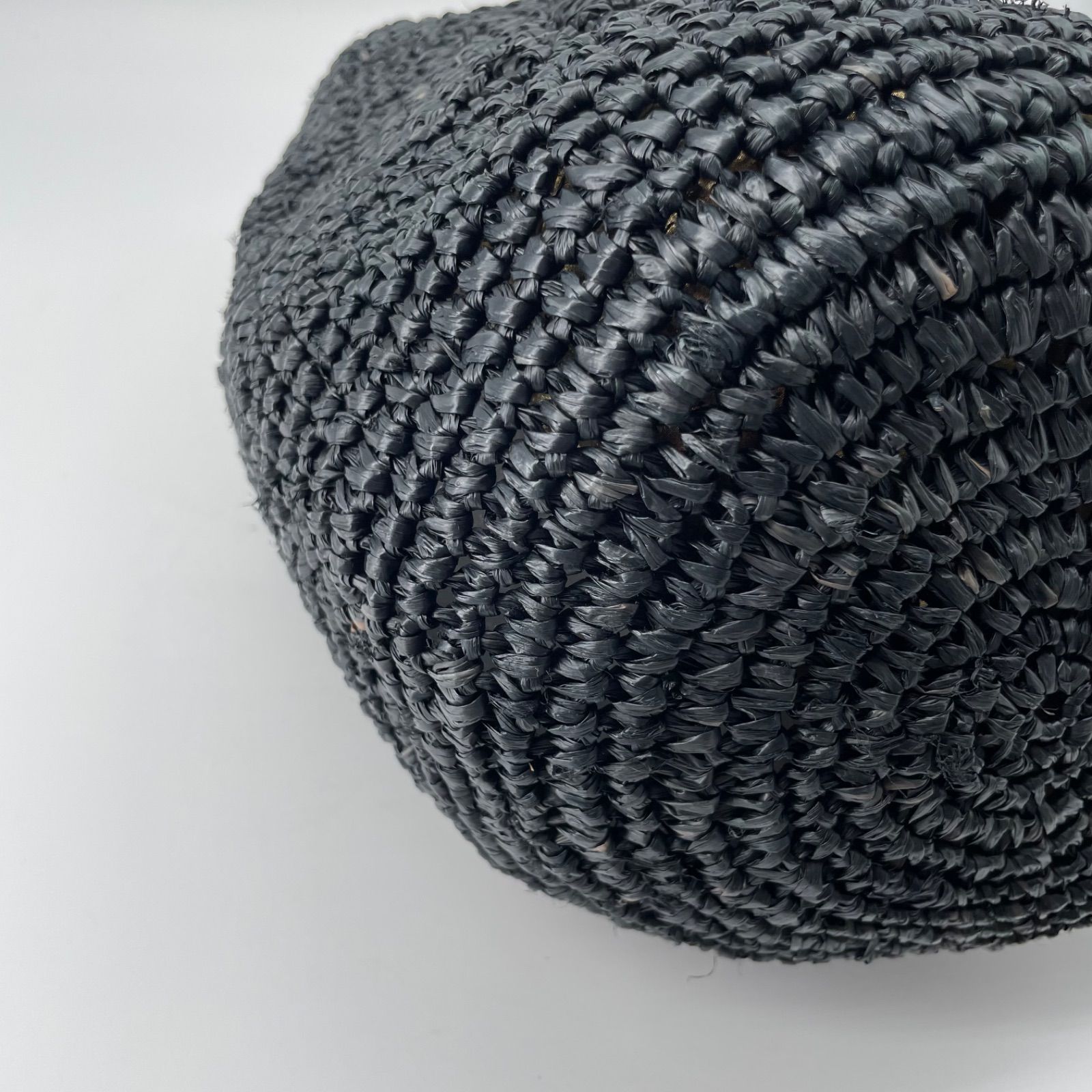 良品✨ラルフローレン カゴバッグ ラフィアバッグ 巾着 ゴ ールド内袋