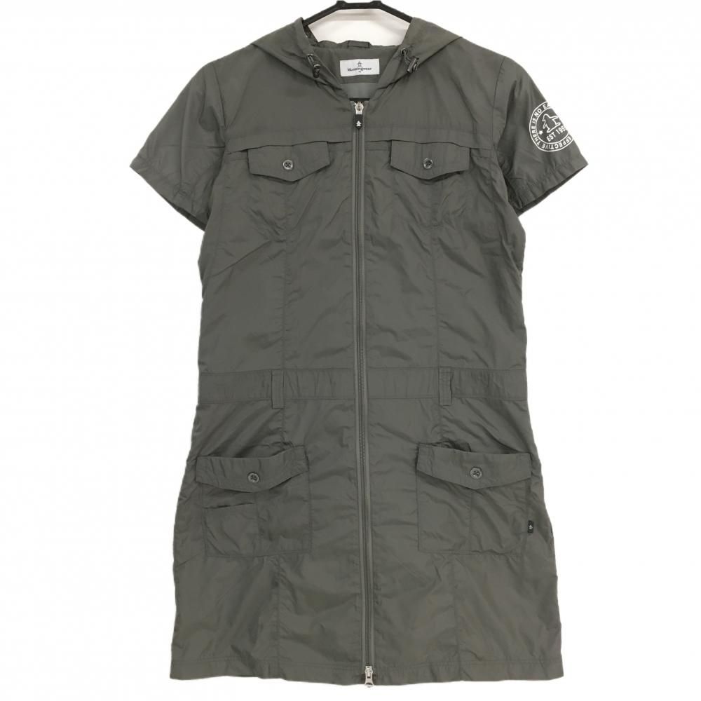 超美品】マンシングウェア 半袖ワンピース カーキ 表地ナイロン100