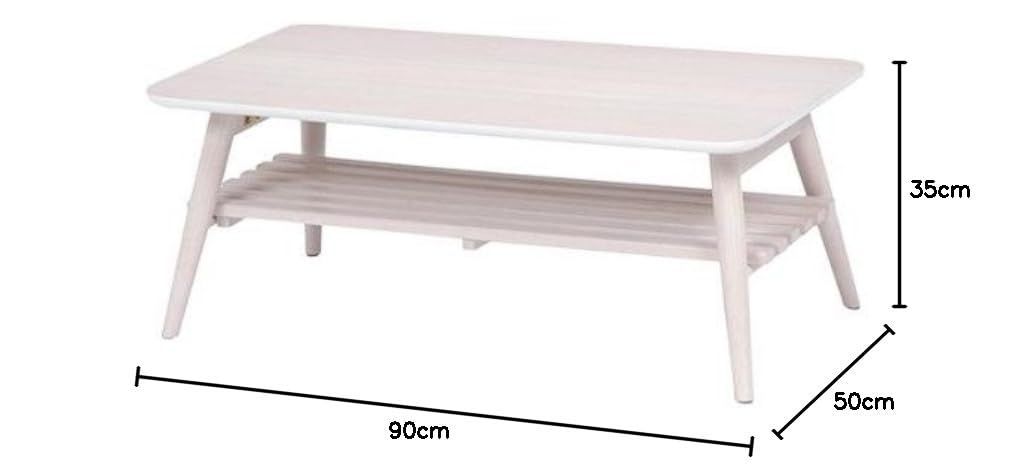 新着商品 折れ脚テーブル ホワイトウォッシュ 萩原 Hagihara MT-6921WS