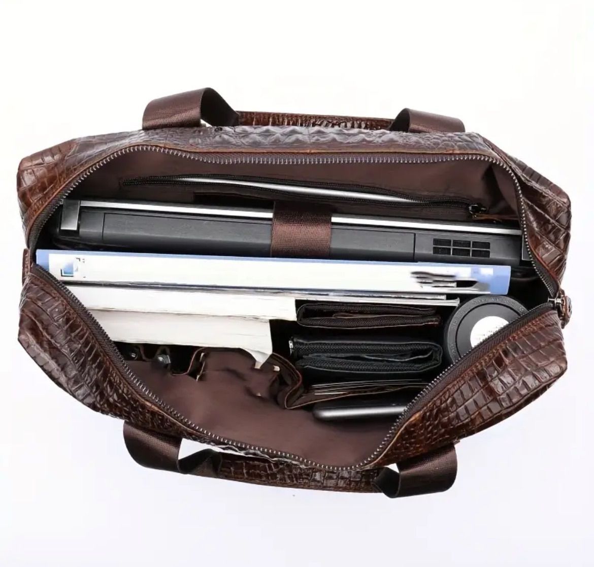 ショルダーバッグ 牛革 クロコダイル風 革製品 メンズ カバン 鞄