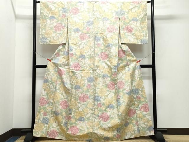 平和屋着物○上質な紬 薔薇 バラ 正絹 逸品 CAAZ0830vf - メルカリ