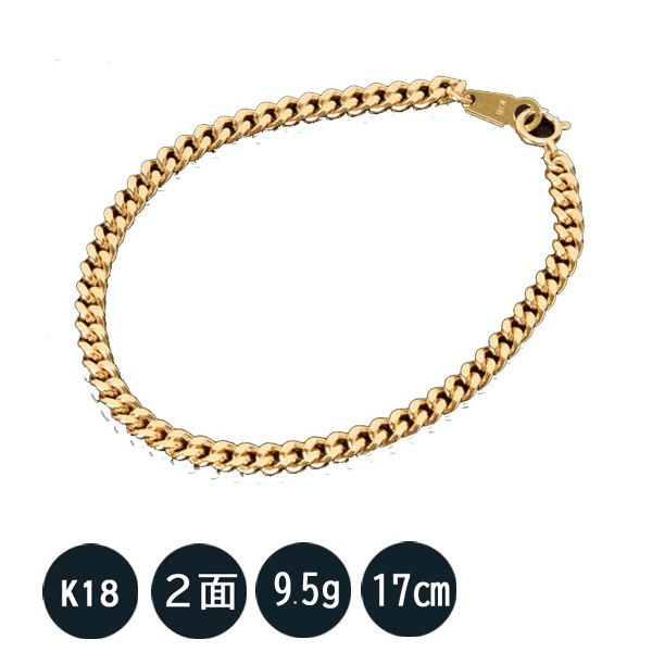 喜平　K18ブレスレット 10g 楽天市場】K18 ブレスレット 喜平 キヘイ 10g Mカットトリプル