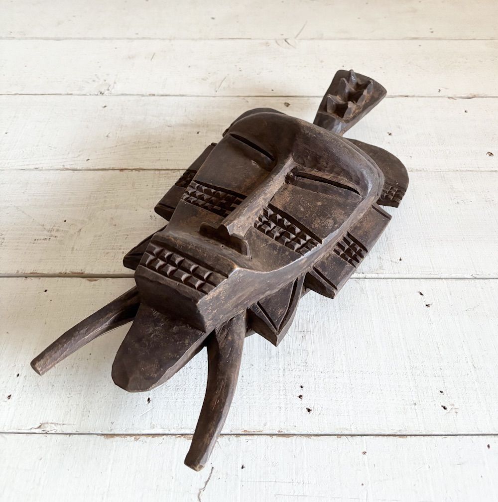 アフリカンマスク木製面