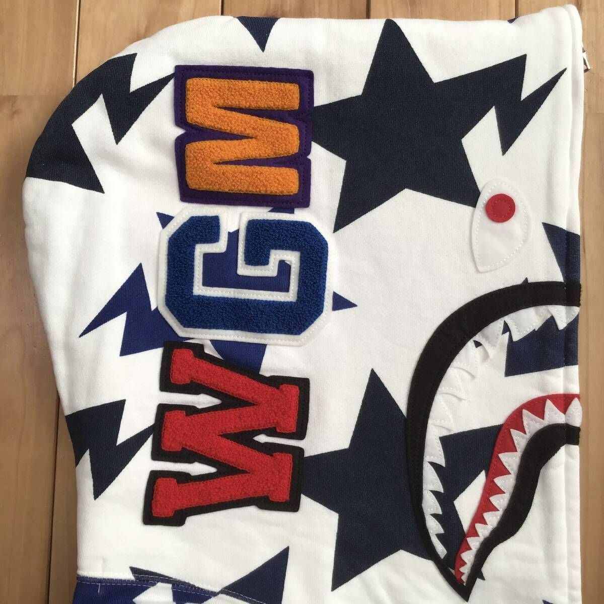 ☆NFS限定☆ XL スター シャーク パーカー a bathing ape BAPE STA