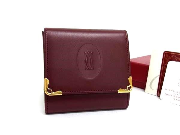 1円 □美品□ Cartier カルティエ パシャ レザー コインケース