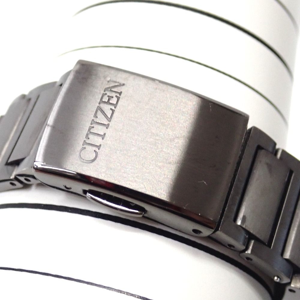 極美品　CITIZEN　シチズン　H145　ブラック　シルバー　ソーラー　メンズ 美品 CITIZEN シチズン H145 ブラック ソーラー メンズ 腕時計