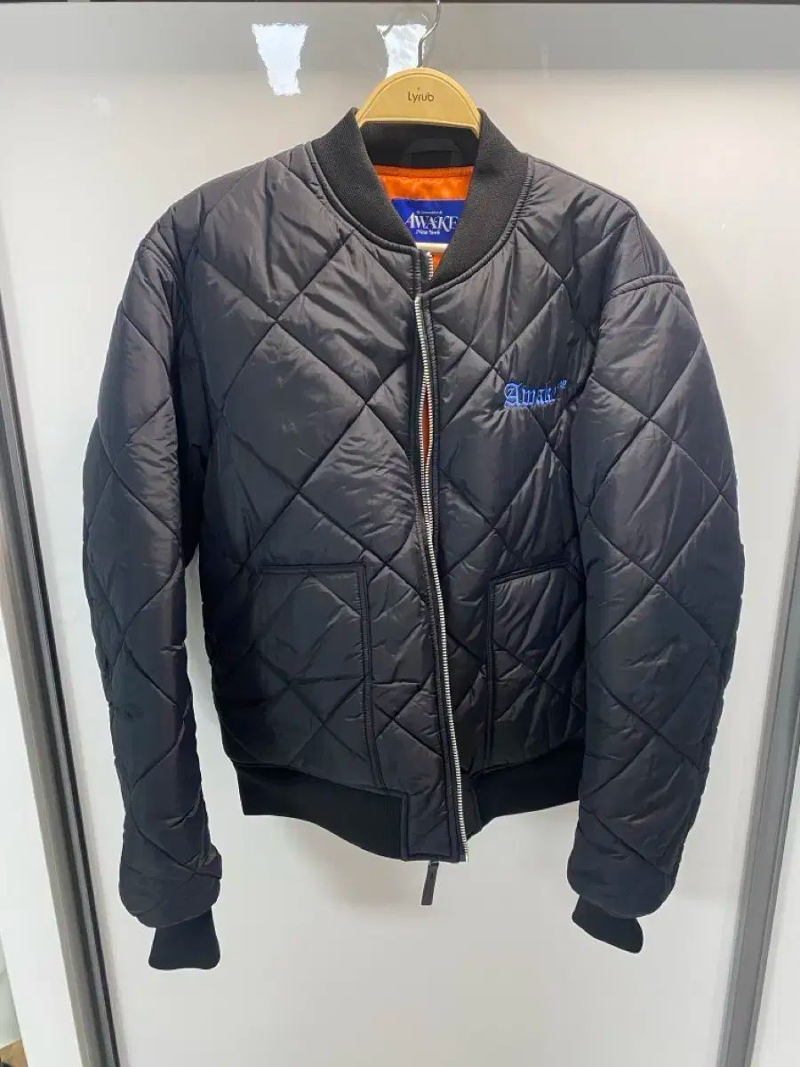 アウェイク ニューヨーク キルティング ボンバー ジャケット 黒 L