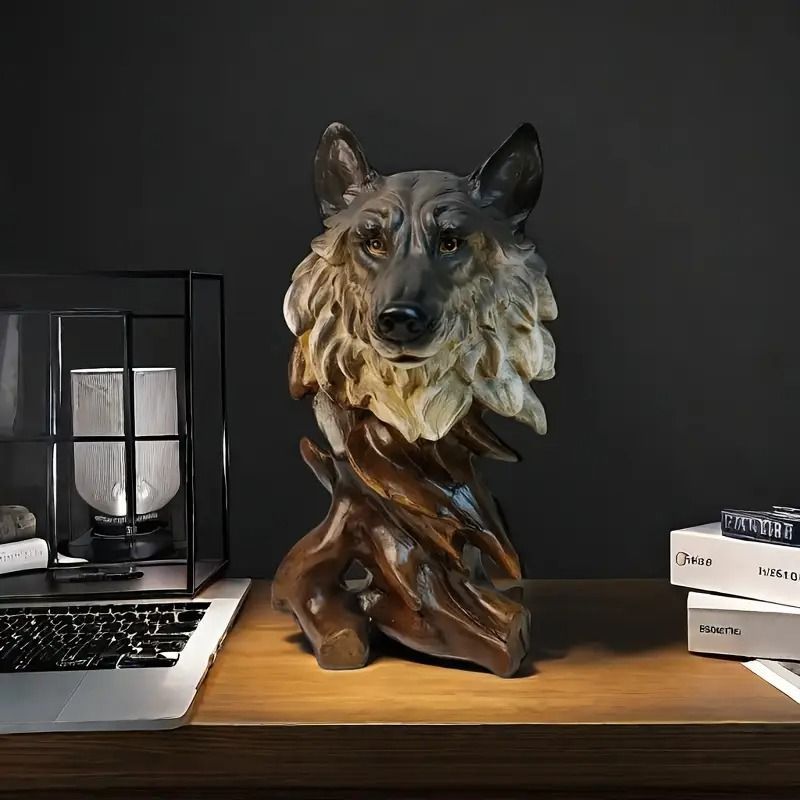 置物 装飾品 フィギュア 狼 オオカミ ウルフ オブジェ オーナメント