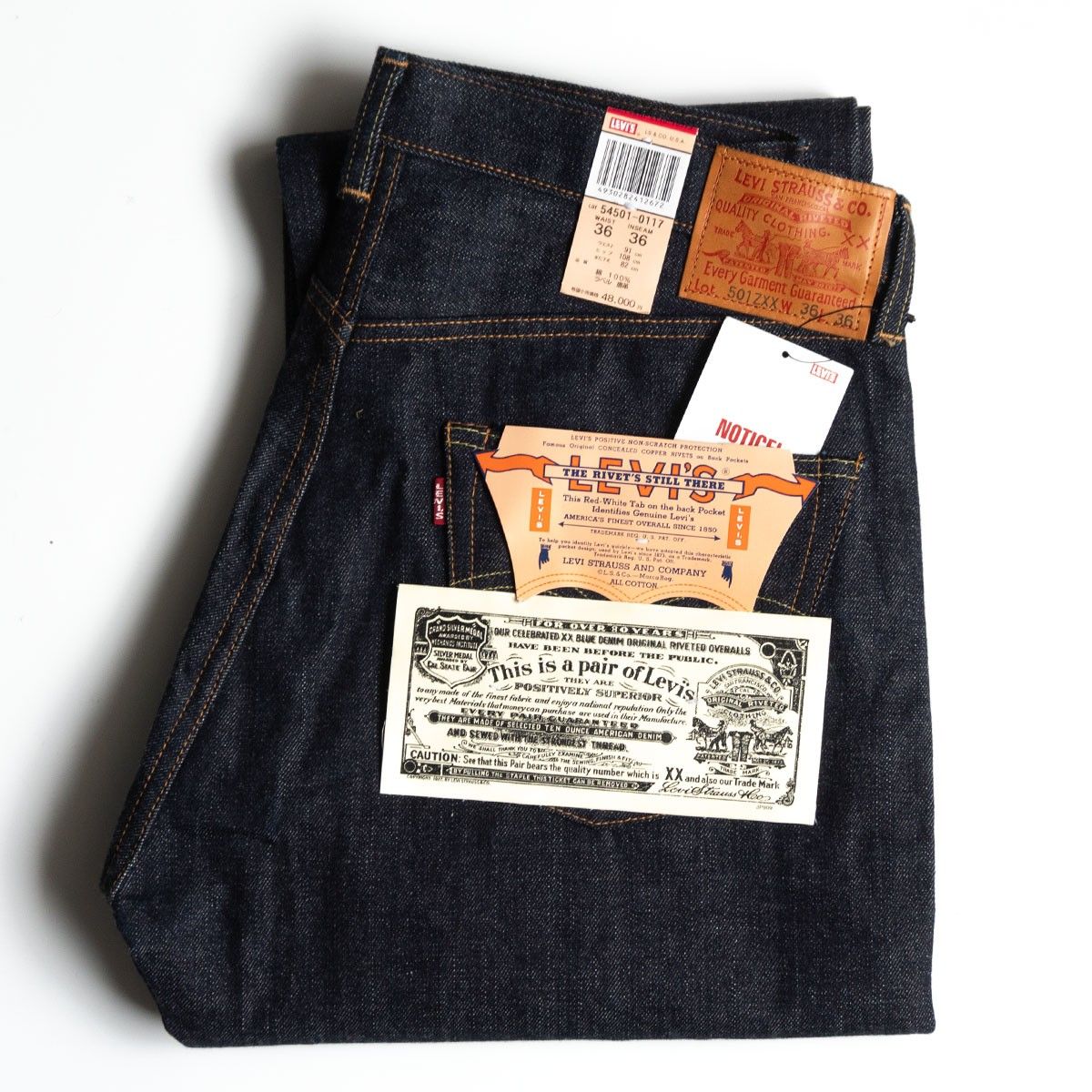 Dead Stock/箱・ポスター付き】 LEVI'S VINTAGE CLOTHING 【 501ZXX