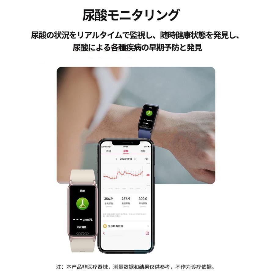 スマートウォッチ 血糖値 日本製センサー 尿酸値 血圧測定 血中酸素 脂質 体温監視 心拍数 活動量計 歩数計 IP68防水 iPhone Android対応 日本語  TK72-8