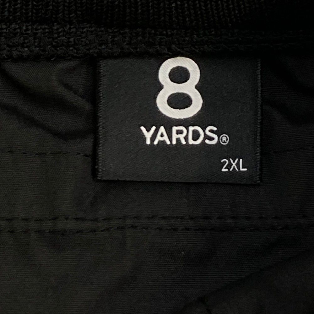 2XL 8YARDS ハチヤーズ アンクルストラップ ジョガーパンツ ブラック サイズ：2XL 8YARDS ハチヤーズ アンクルストラップ ジョガー