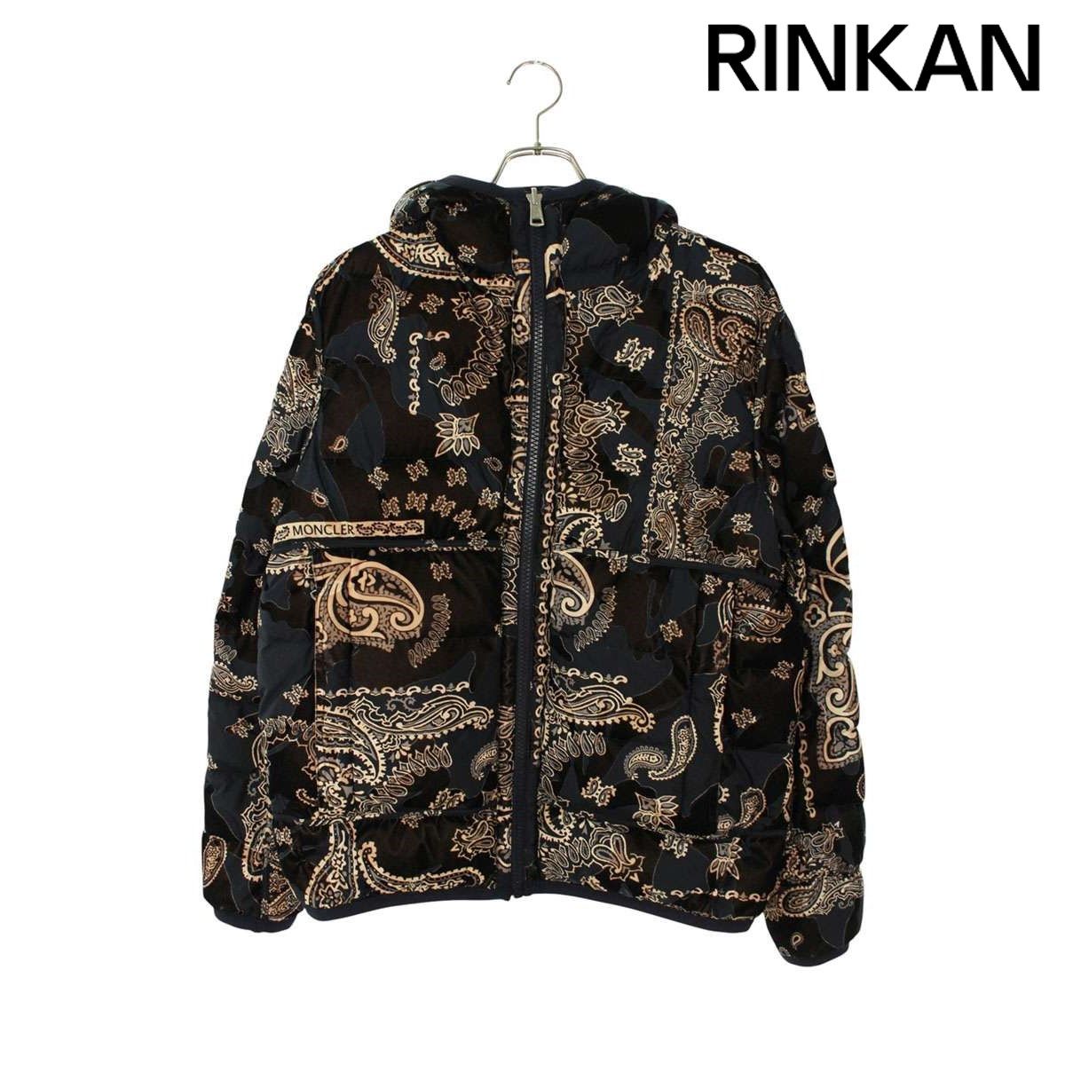 モンクレール FREVILLE|G20911A00015 ペイズリー総柄フーデッドリバーシブルダウンジャケット メンズ 1