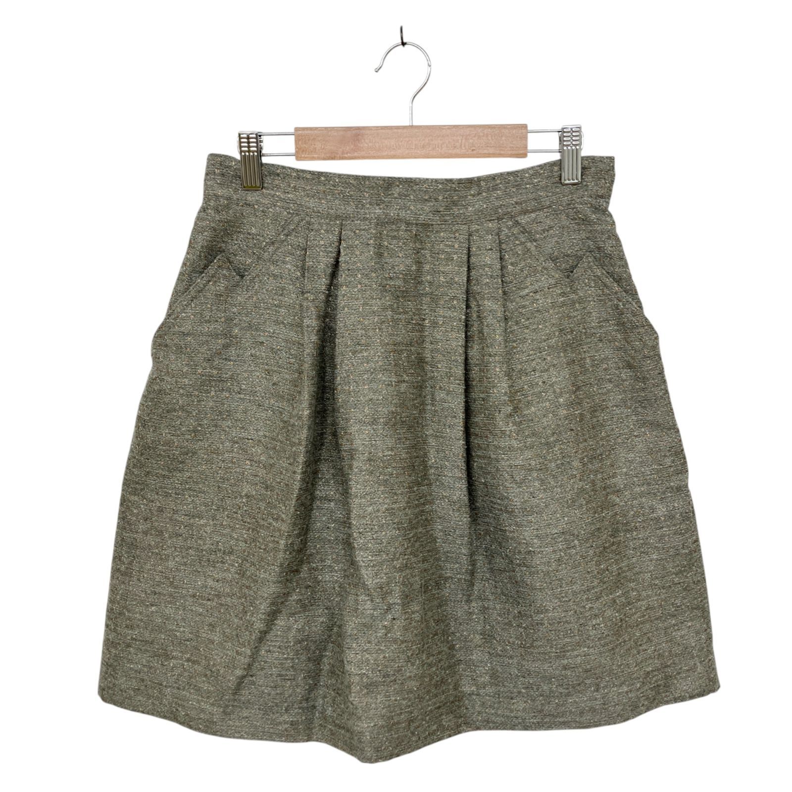 TSUMORI CHISATO ミックスグレー ひざ丈 フ スカート M