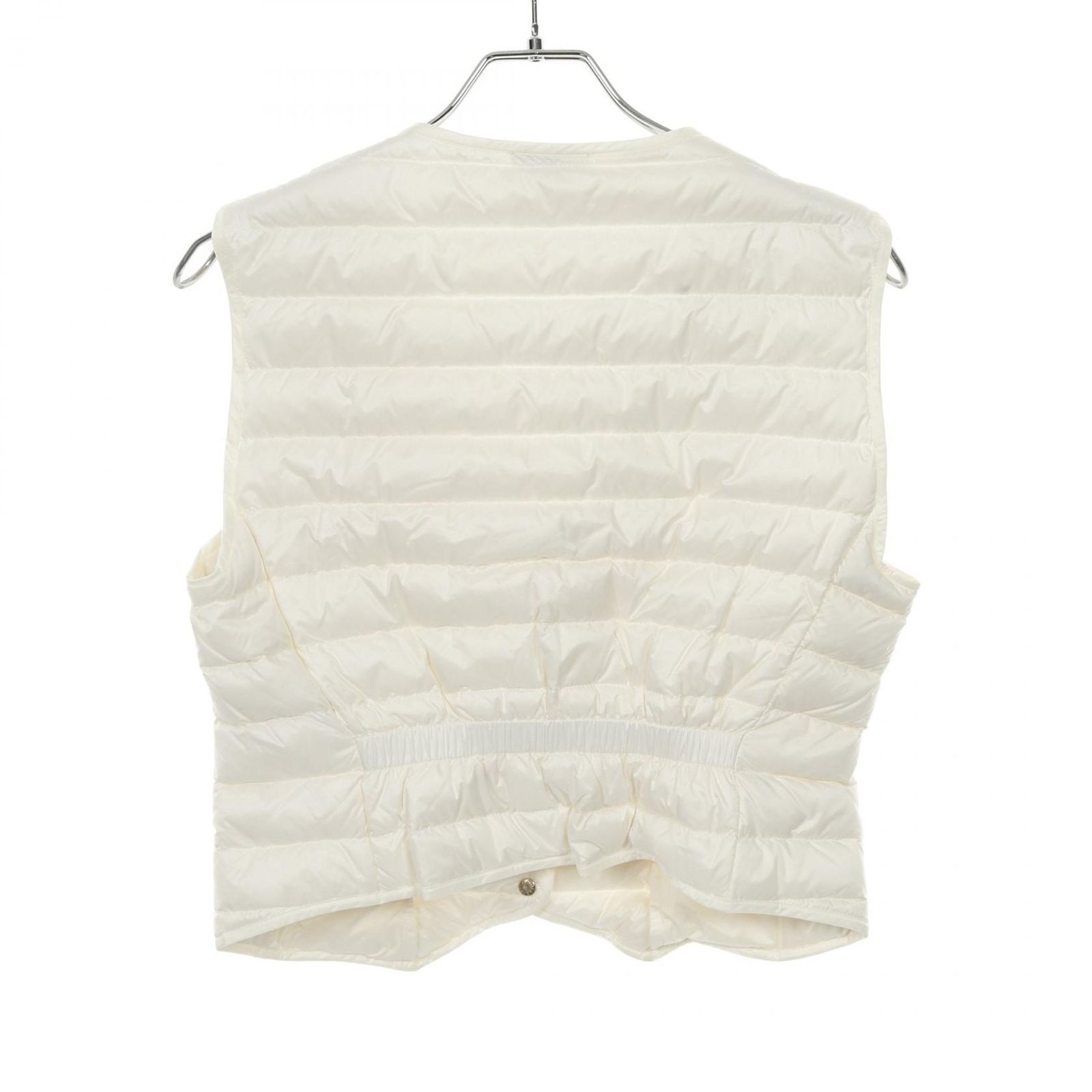 【美品】MONCLER モンクレール ダウンベスト ホワイト☆サイズXS(0) MONCLER - モンクレール MONCLER ダウンベストの通販 by KOMEHYO
