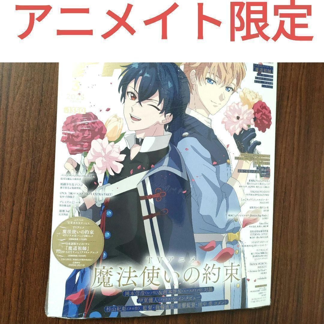 PASH! 3月号 付録 魔道祖師 PASH 藍湛 魏嬰 パッシュ！ アクリル