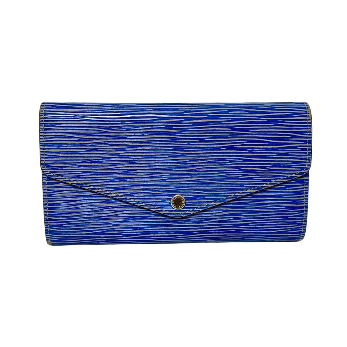 LOUIS VUITTON ルイヴィトン 長財布 エピ デニム ポルトフォイユサラ M61649 エピ デニム レザー 牛革