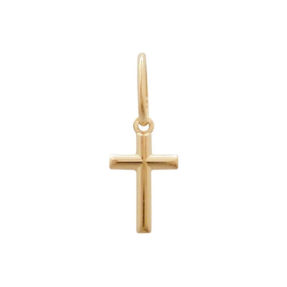 ミニ 十字架 クロス ペンダント 18K 18金 ゴールド フランス製