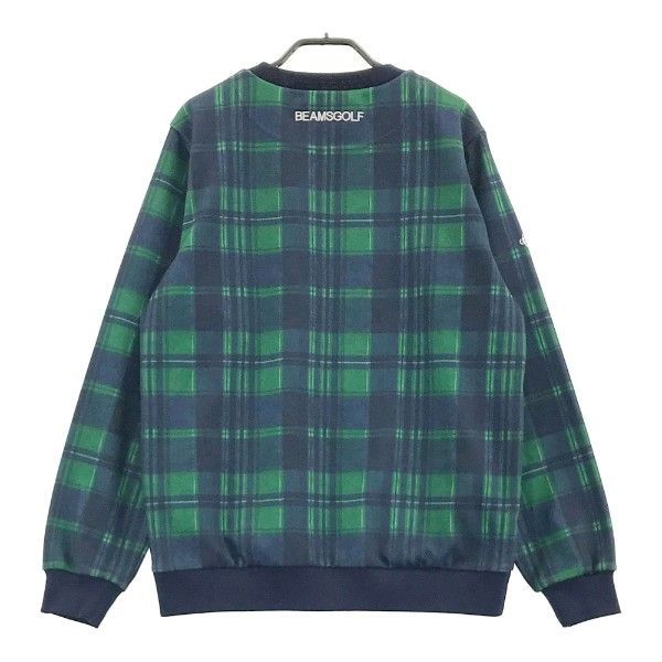 【美品】BEAMS ゴルフ トレーナー JONES × BEAMS GOLF 別注 フロント刺繍 スウェット(中間着